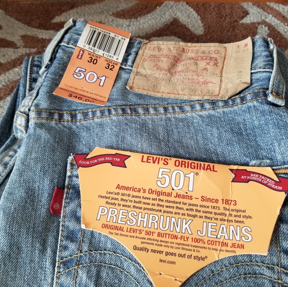 Levi's Original 501 Preshrunk Jean's W30" x L32"